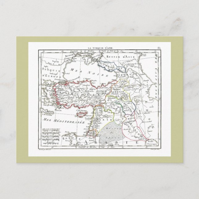 Postale Carte 1806 - La Turquie d'Asie (Devant)