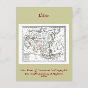 Postale Carte 1806 - L'Asie