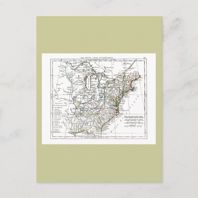 Postale Carte 1806 - Les Etats Unis d'Amrique (Devant)