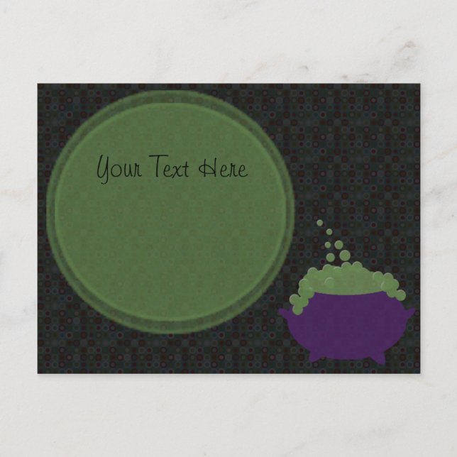 Postale carte à bulle de chaudière (Devant)