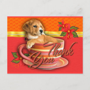 Postale carte à chiot