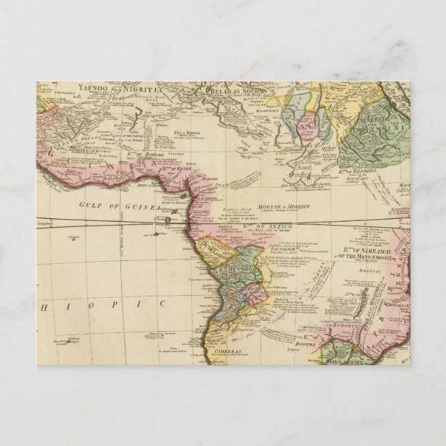 Postale Carte Afrique (Devant)