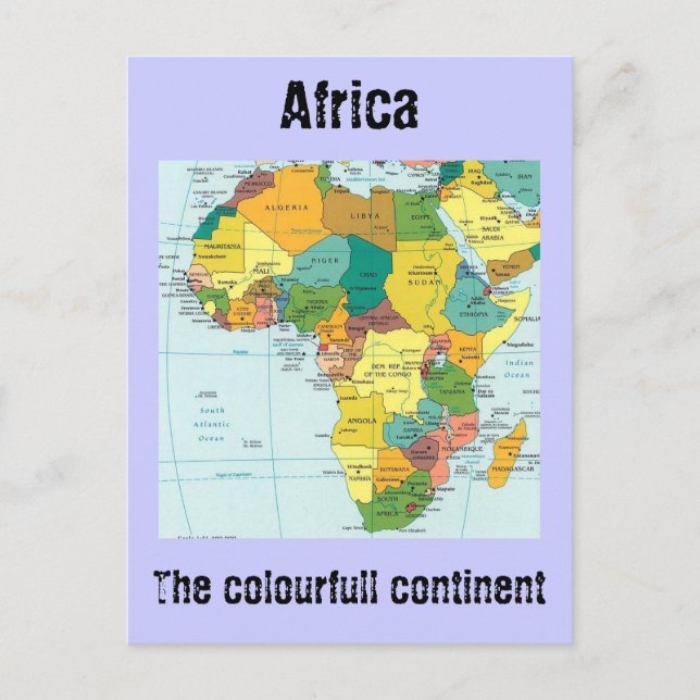 Postale Carte Afrique (Devant)