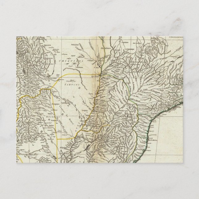 Postale Carte américaine gravée section centrale (Devant)