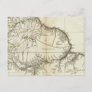 Postale Carte américaine gravée section nord