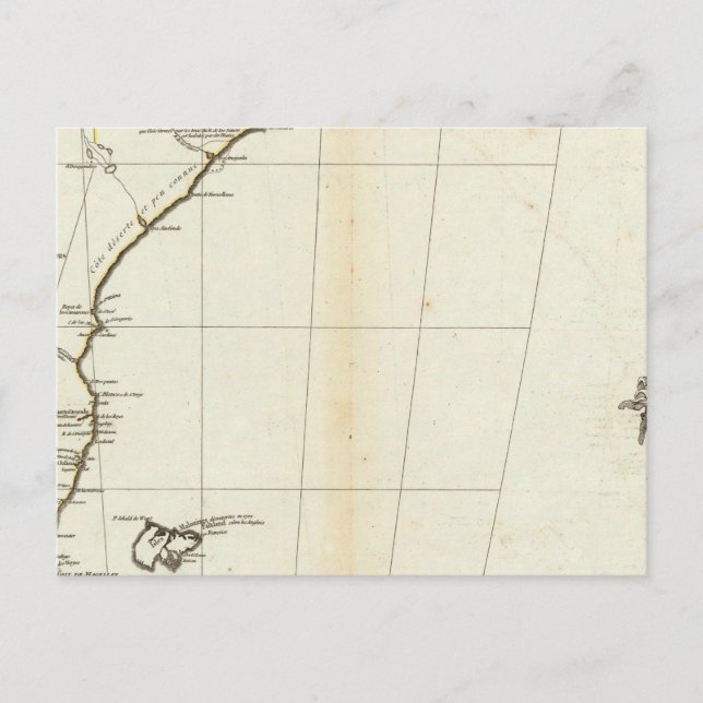 Postale Carte américaine gravée section sud (Devant)