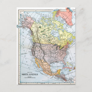 POSTALE CARTE : AMÉRIQUE DU NORD, 1890