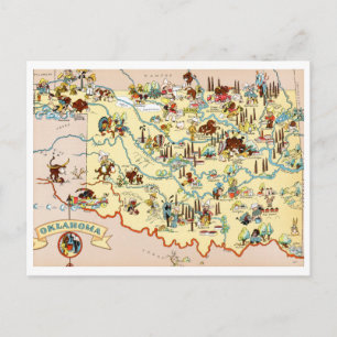 Postale Carte amusante de l'Oklahoma