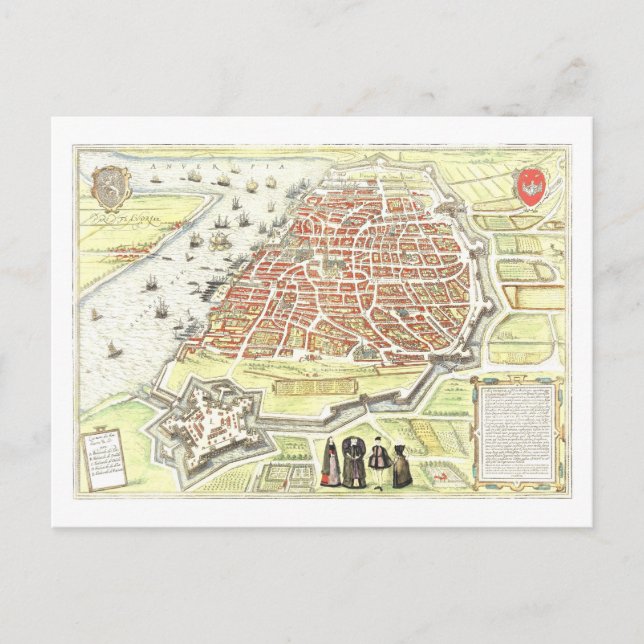 Postale Carte ancienne d'Anvers, Belgique, (Devant)