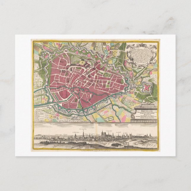 Postale Carte ancienne de Bruxelles, Belgique, (Devant)
