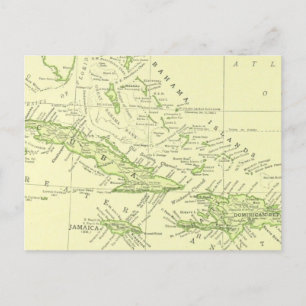 Postale Carte ancienne de Cuba, îles des Caraïbes et Baham