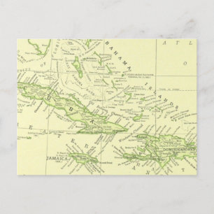 Postale Carte ancienne de Cuba, îles des Caraïbes et Baham