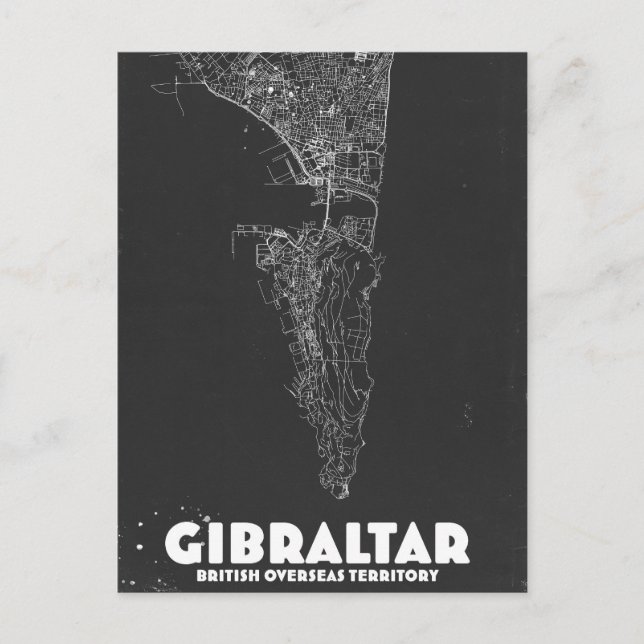 Postale Carte ancienne de Gibraltar (Devant)
