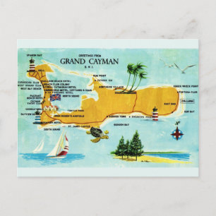 Postale Carte ancienne de Grand Cayman