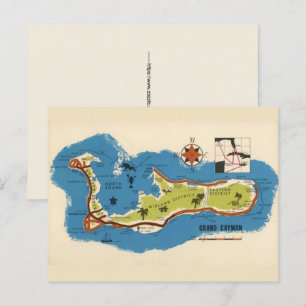 Postale Carte ancienne de Grand Cayman