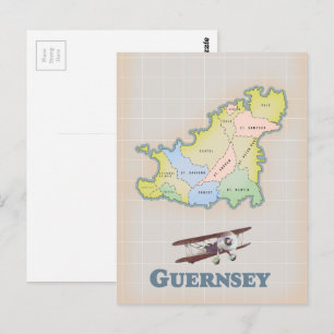 Postale carte ancienne de Guernesey