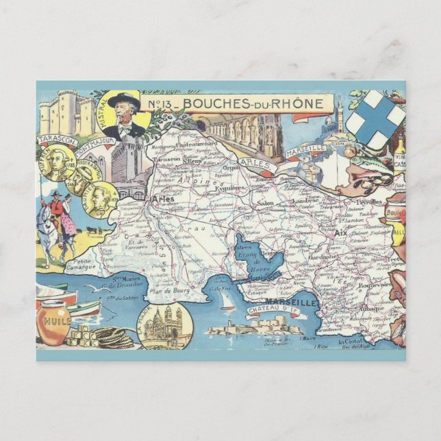 Postale Carte ancienne de la Provence France (Devant)