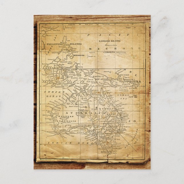 Postale Carte ancienne de l'Australasie (Devant)