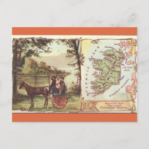 Postale Carte ancienne de l'Irlande