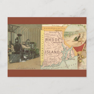 Postale Carte ancienne de Rhode Island