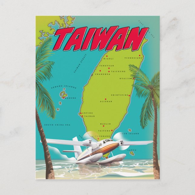 Postale Carte ancienne de Taïwan (Devant)