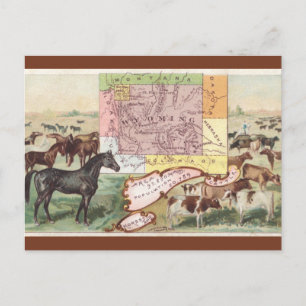 Postale Carte ancienne du Wyoming