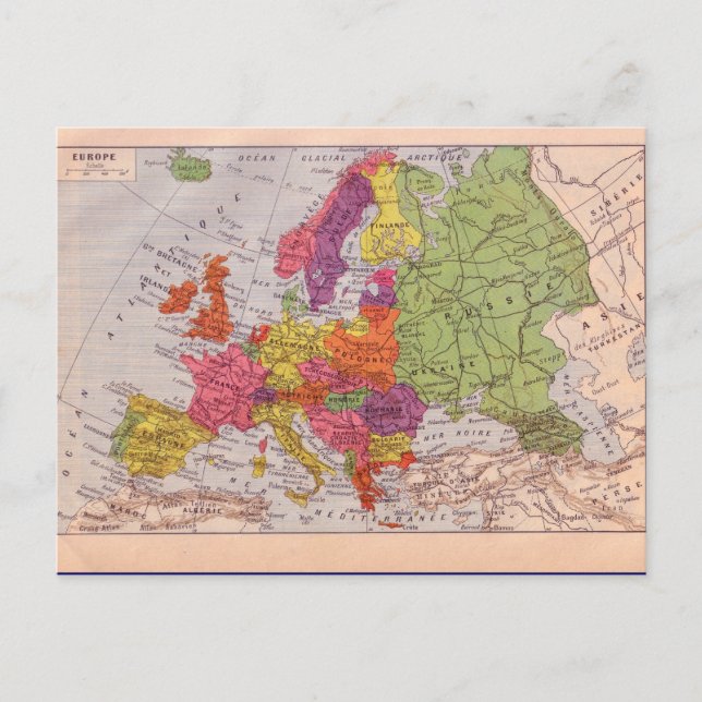 Postale Carte ancienne, Europe vers 1920 (Devant)