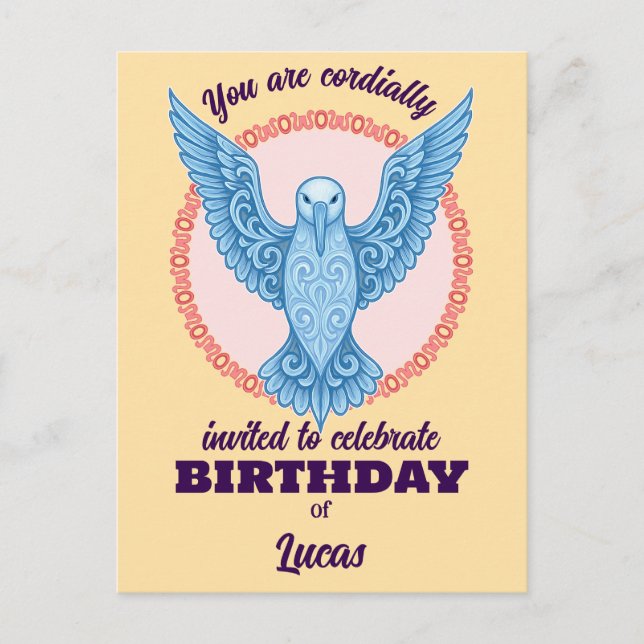 Postale carte anniversaire (Devant)