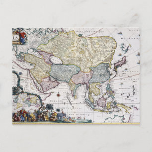 Postale Carte antique de l'Asie   1696