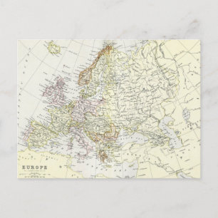 Postale Carte antique de l'Europe
