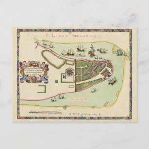Postale Carte antique de Long Island New York