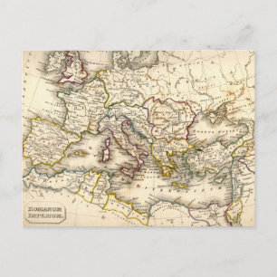 Postale Carte Antquie de l'Ancien Romain