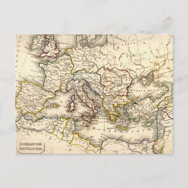 Postale Carte Antquie de l'Ancien Romain (Devant)