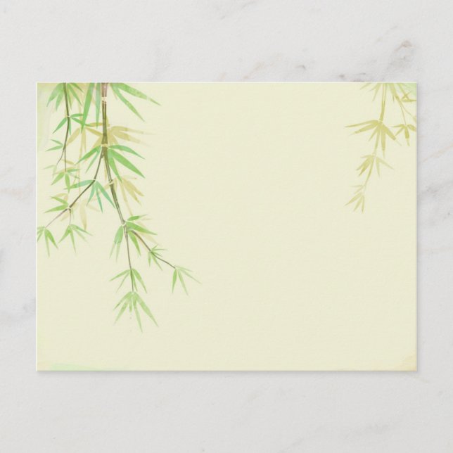 Postale Carte aquarelle peinte avec stylisé sauvage (Devant)