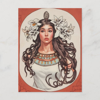 Postale Carte Art Nouveau La Princesse Lointaine