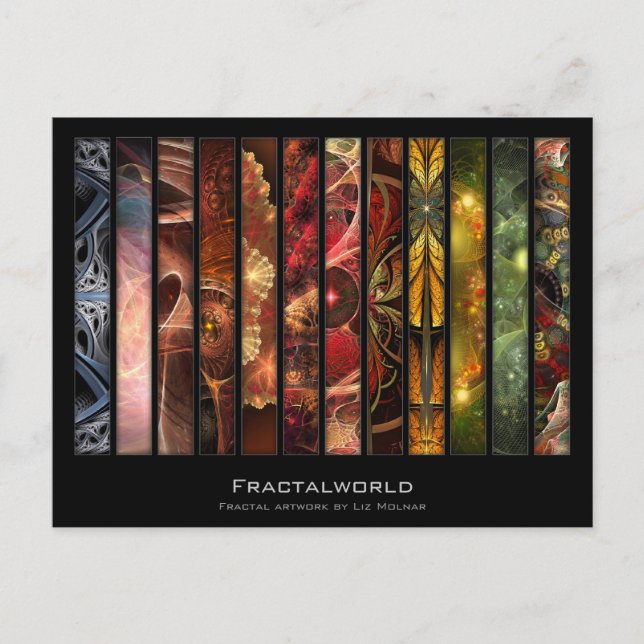 Postale Carte Artiste Fractalworld (Devant)