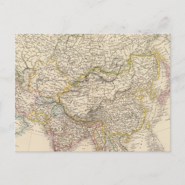 Postale Carte Asie 2 (Devant)