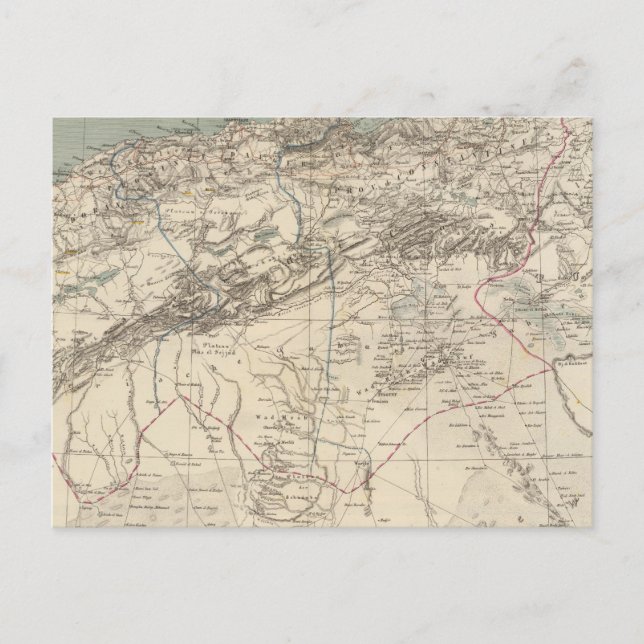Postale Carte Atlas Algérie (Devant)