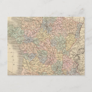 Postale Carte Atlas France