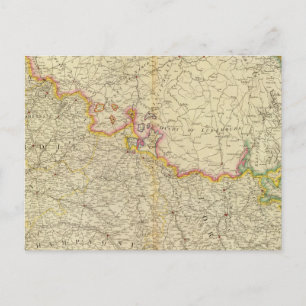 Postale Carte Atlas France