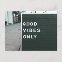 Carte aux lettres Good Vibes uniquement