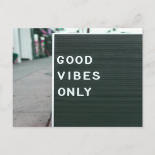 Postale Carte aux lettres Good Vibes uniquement