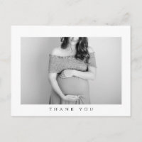 Carte baby shower Merci photo