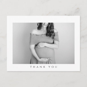 Postale Carte baby shower Merci photo