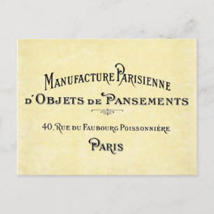 Postale Carte Biz Paris