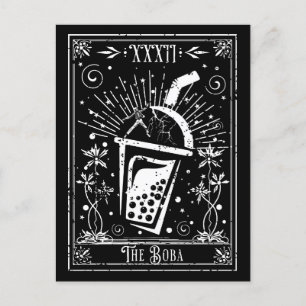 Postale Carte Boba Tea Tarot