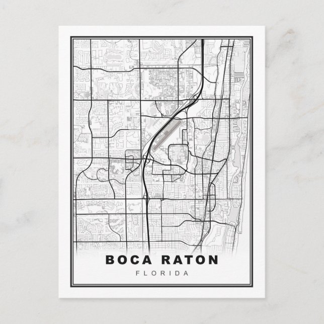 Postale Carte Boca Raton (Devant)