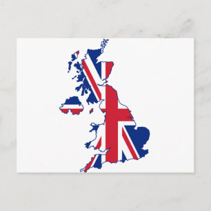 Postale Carte BRITANNIQUE de drapeau
