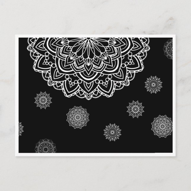 Postale Carte cadeau avec art manadala (Devant)