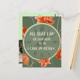 Postale Carte cadeau Merci Mom